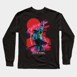 samurai lion Long Sleeve T-Shirt